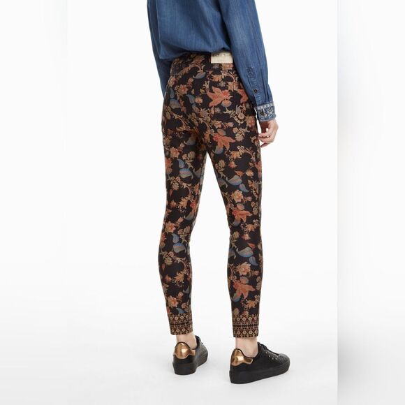 Desigual Exotic Cropped Jeans Size 46/14 - Picture 2 of 16